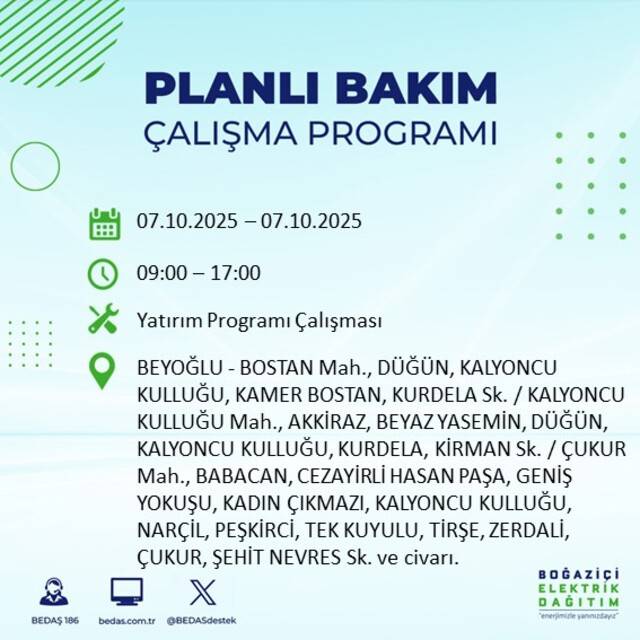 Bugün İstanbul karanlığa bürünecek! BEDAŞ açıkladı: 23 ilçede elektrikler kesilecek 43